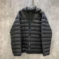 Eddie Bauer goose down jacket reversible ダウンジャケット size L ブラック レッド エディーバウアー 