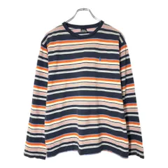 90年代 Polo by Ralph Lauren ポロ ラルフローレン 長袖Ｔシャツ ボーダー マルチカラー(メンズ M)中古 古着 X0111