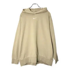 NIKE ナイキ センタースウォッシュ スウェットパーカー スポーツ ベージュ(メンズ L)中古 古着 X0496