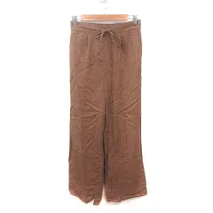 チャオパニック ティピー CIAOPANIC TYPY ワイドパンツ イージー ウエストマーク M 茶 ブラウン /MS
