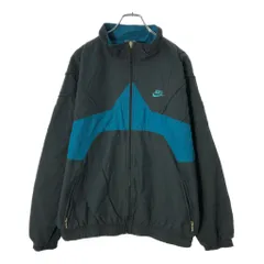 90年代 NIKE ナイキ ナイロンジャケット ブラック(メンズ XL)中古 古着 X1243