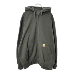 Carhartt カーハート フルジップスウェットパーカー グレー(メンズ XL)中古 古着 X1248