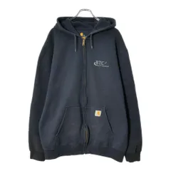 Carhartt カーハート フルジップ スウェットパーカー ネイビー(メンズ XL)中古 古着 X1280
