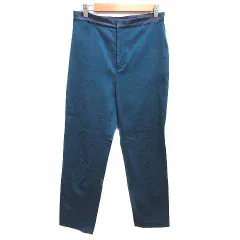 グリーンレーベルリラクシング ユナイテッドアローズ green label relaxing テーパードパンツ 38 M 青 ブルー /YK