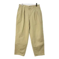 90年代 USA製 Polo by Ralph Lauren ポロ ラルフローレン 2タック チノパンツ ベージュ(メンズ W32 L29相当)中古 古着 X1272