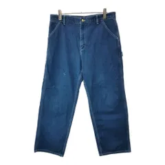 90年代 USA製 Carhartt カーハート デニム ペインターパンツ  ブルー(メンズ W38 L30)中古 古着 X1679