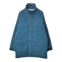80年代 USA製 WOOLRICH ウールリッチ マウンテンパーカー アウトドア ブルー(メンズ M)中古 古着 X1681