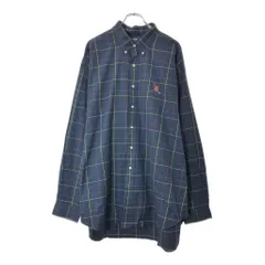 Ralph Lauren GOLF ラルフローレン ゴルフ TILDEN ボタンダウンシャツ チェック ネイビー(メンズ XXL)中古 古着 X1686