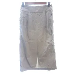 アーバンリサーチ ドアーズ URBAN RESEARCH DOORS タイトスカート ロング タック 38 M ベージュ /AU