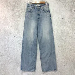 AZUL BY MOUSSY アズールバイマウジー AZUL DENIM ハイウエストワイドデニム L/BLU Sサイズ □〇☆