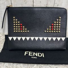 FENDI バグズモンスター 7VA433 クラッチバッグ 中古 FENDI バグズモンスター 7VA433 クラッチバッグ 中古 - メルカリ