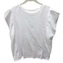 ナノユニバース nano universe カットソー Uネック 半袖 F 白 ホワイト /RT ●RY