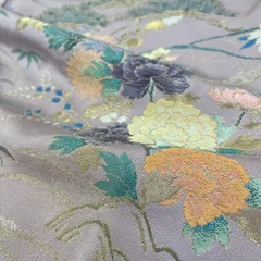 付下げ 裄68 金彩 上品な織り出し 紋無し 正絹 着物 MK-2812