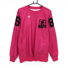 パーリーゲイツ 2WAYナイロンスニード レッドピンク フロッキーロゴ ブルゾン メンズ 5(L) ゴルフウェア PEARLY GATES