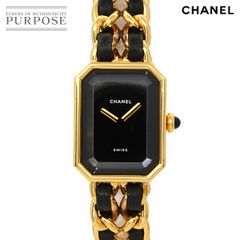 シャネル CHANEL プルミエール Mサイズ H0001 ヴィンテージ レディース 腕時計 ブラック ゴールド ウォッチ Premiere 90307629