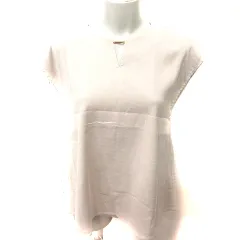 ロペピクニック ROPE Picnic シャツ ブラウス ノースリーブ 麻混 リネン混 38 ベージュ /RT