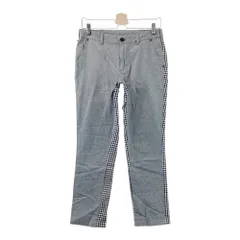 サイズ：L EDWIN GOLF エドウィンゴルフ  ストレッチ ロングパンツ チェック柄 ブラック系 [240101580566] ゴルフウェア レディース ストスト