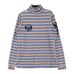 サイズ：1 PEARLY GATES パーリーゲイツ  ハイネック長袖Tシャツ ボーダー柄 ブルー系 [240101593456] ゴルフウェア レディース ストスト