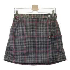 サイズ：L marie claire sport マリクレール スポール  ラップスカート 裏起毛 千鳥総柄 ブラック系 [240101595180] ゴルフウェア レディース ストスト