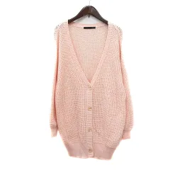 ヘザー Heather カーディガン ニット F ピンク /MN