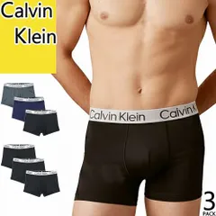 カルバンクライン Calvin Klein ボクサーパンツ 3枚セット 3枚組 メンズ 2025年秋冬新作 アンダーウェア 下着 ロゴ ローライズ 大きいサイズ おしゃれ ブランド プレゼント 黒 ブラック NP2741O