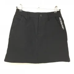 【美品】ジャックバニー ストレッチスカート 黒 裏微起毛 ウエスト調節紐付 レディース 1(M) ゴルフウェア 2025年モデル Jack Bunny