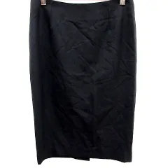 セオリー Theory スカート タイト ひざ丈 2 黒 ブラック /RT