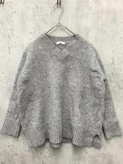 GALERIE VIE ギャルリーヴィー 23-02-04-02103 日本製 Vネック ニット セーター sizeS/グレー ◆■ レディース
