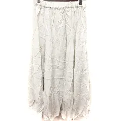 アーバンリサーチ ドアーズ URBAN RESEARCH DOORS スカート フレア ロング 麻混 リネン混 1 ライトベージュ /RT