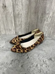 THE SHOP TK ザショップティーケー タケオキクチ レオパード柄 フラット パンプス sizeM /茶 ◆■ レディース