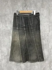 組曲 Aライン ロング デニムスカート size3/ダークグレー ■■ レディース