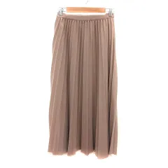 クラシカルエルフ CLASSICAL ELF プリーツスカート ロング M ベージュ /MS ●RY
