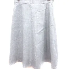 ナチュラルビューティーベーシック NATURAL BEAUTY BASIC スカート フレア ミモレ ロング S グレー /RT