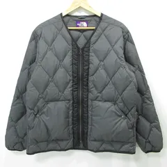 【三重本店】 中古 THE NORTH FACE PURPLE LABEL | ザノースフェイスパープルレーベル Field Down Cardigan ダウンカーディガン レイヤリング仕様ダウンジャケット N24FA027 グレー サイズ：M 【92】