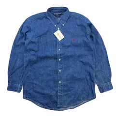 ラルフローレン デニムシャツ メンズ M 長袖 タグ付き シンプル 着回し良 定番 アメカジ