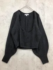 UNIQLO ユニクロ Mame Kurogouchi マメクロゴウチ 3Dボリュームスリーブ 長袖 ニット セーター sizeM/グレー ◆■ レディース