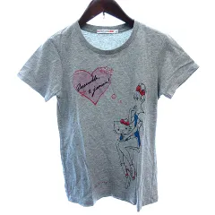 ユニクロ UNIQLO カットソー Tシャツ クルーネック ハローキティ 半袖 S グレー /AU ●RY