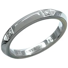 ティファニー TIFFANY＆CO トゥルーバンドリング プラチナ Pt950/ダイヤモンド  ジュエリー
