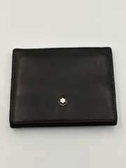 ▪️MONTBLANC モンブラン 二つ折り財布 ブラック レザー 本革 ドイツ製 メンズのサムネイル