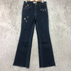 SOMETHING サムシング LISA フレア デニム パンツ ブルー 28サイズ 〇□☆