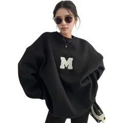 ロンt 韓国 長袖tシャツ クルーネック ゆったり おしゃれ 大きいサイズ 部屋着 秋服 可愛い トップス 春 冬 秋 オーバーサイズ 薄手 長袖 プルオーバー 英字 スウェット ロゴ パーカー バックプリント レディース トレーナー [SeiunAn]