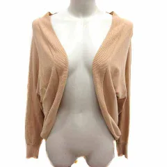 ロペ ROPE カーディガン ニット 前開き ドルマンスリーブ 長袖 M ベージュ /YK
