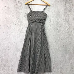 dazzlin ダズリン バックリボン ホールド タック キャミ ワンピース ギンガムチェック ブラック Mサイズ □〇☆