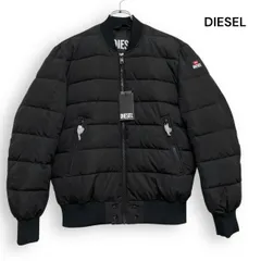 R2602/ 新品 DIESEL W-ON-NEW JACKET ディーゼル ボンバージャケット 中綿 ブラック サイズM
