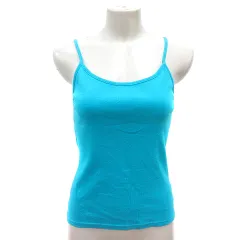 ユニクロ UNIQLO キャミソール カットソー L 水色 ライトブルー /MN ●RY