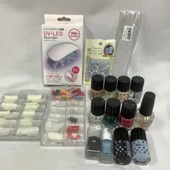 UV & LED  レジンライト　ネイルチップ　ネイルカラー　まとめ売り　中古品　R750
