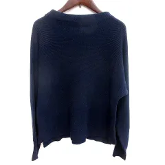 ユナイテッドアローズ A DAY IN THE LIFE UNITED ARROWS ニット カットソー 長袖 紺 ネイビー /RT