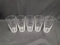 シンプル透明　グラス　ガラスコップ　5個セット　バー　喫茶店