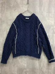 FREAKS’STORE フリークスストア 1132248902733 ハンドステッチ ニット セーター sizeF/紺 ◆■ レディース