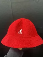 カンゴール レッド バケットハット 帽子